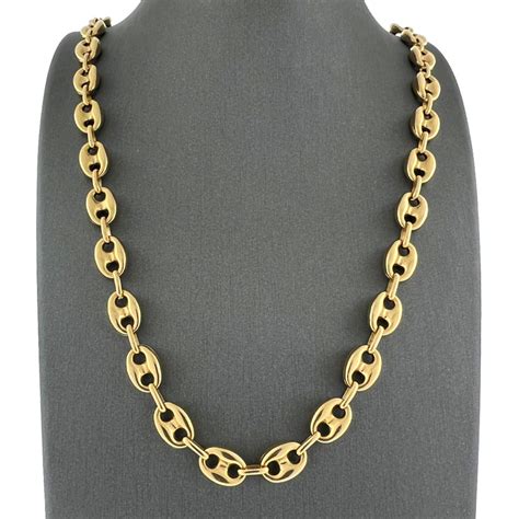 tri color gucci link chain|gucci link to love gold necklace.